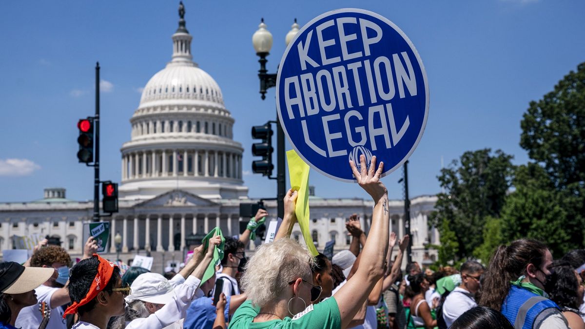 Tüntetés az abortusz engedélyezéséért az Egyesült Államokban