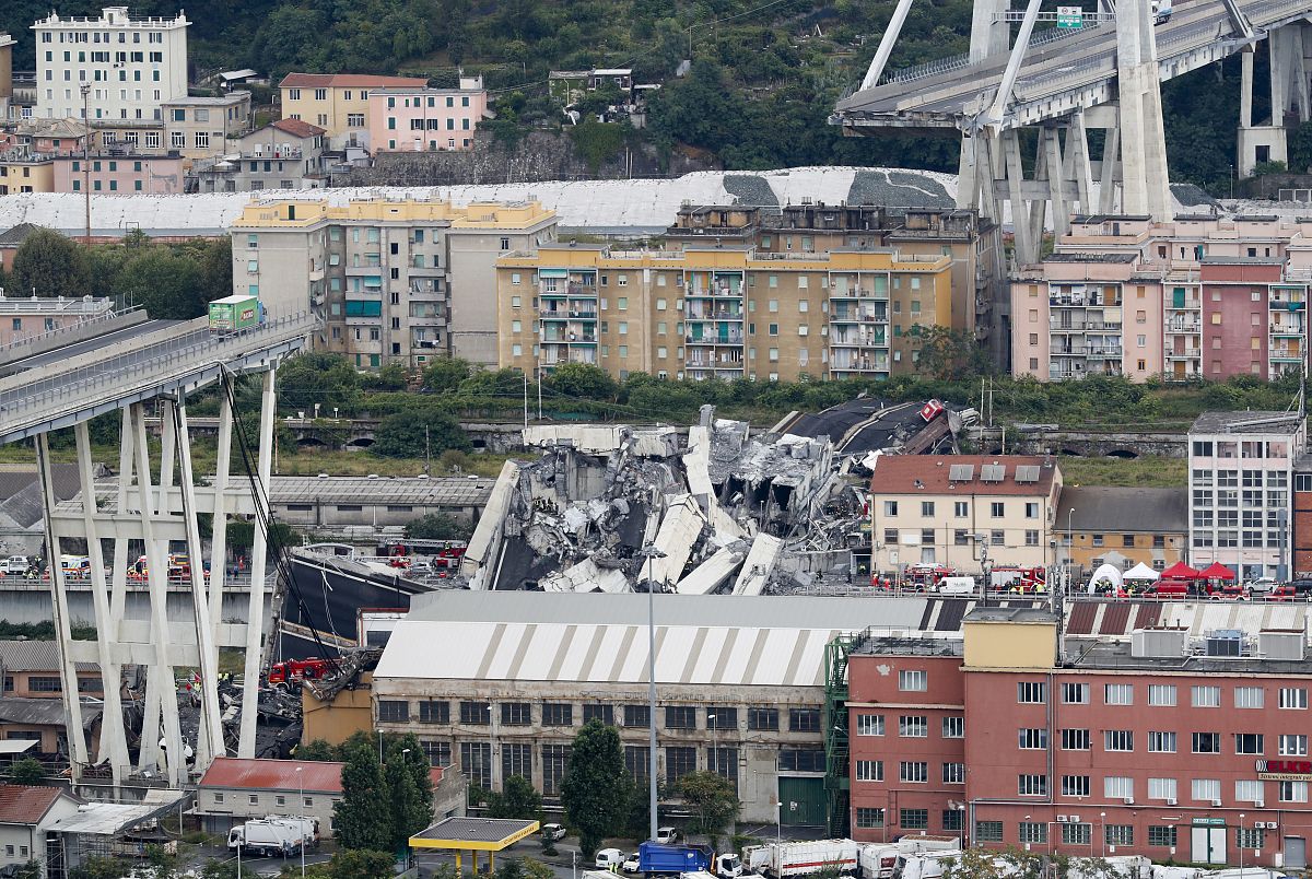 Genoa bridge collapse 59 people go on trial in Italy over 2018