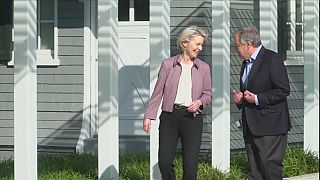 Ursula Von der Leyen e António Guterres em Nova Iorque, EUA