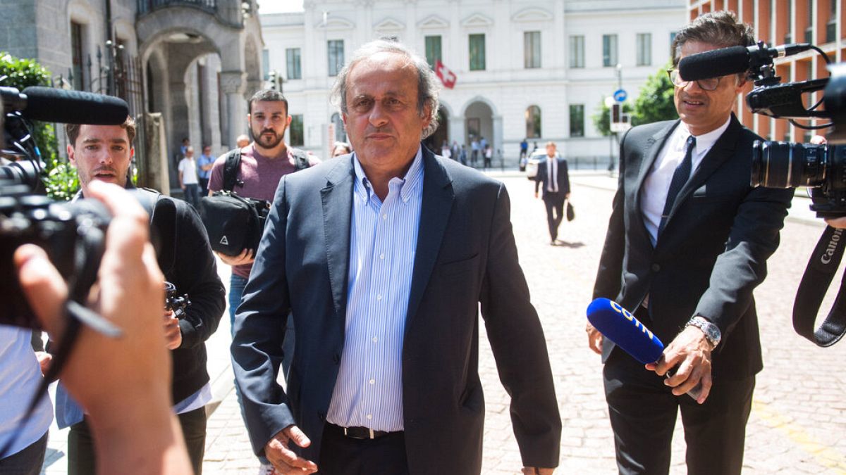 Michel Platini à Bellinzone le 8 juin 2022