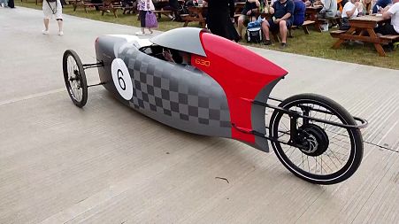 Image shows Northern Lights Motors electric 'car-bike'