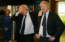 Die Wachsfigur von Boris Johnson im Londoner Wachsfigurenkabinett "Madame Tussaud's"