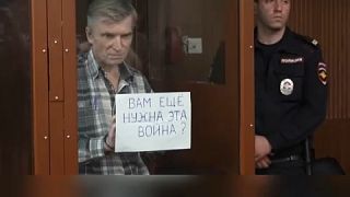Alexeï Gorinov en el juicio por calificar de "guerra" la invasión rusa de Ucrania