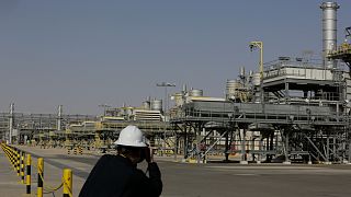 صورة من حقل خريص لإنتاج النفط في السعودية