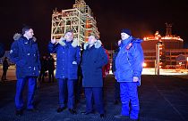Vladímir Putin visita unas instalaciones energéticas