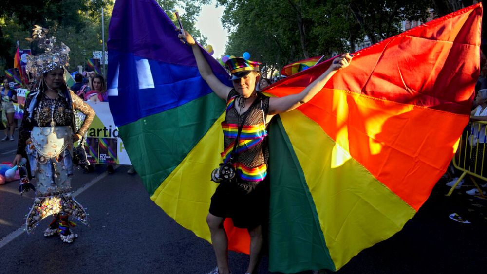Pride celebration returns to Madrid after two-year COVID-19 hiatus