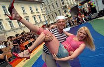 Pride felvonulás Ljubljanában 2005-ben