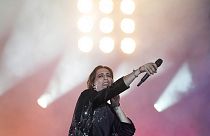 Ο frontman των Maneskin στη συναυλία της Ρώμης