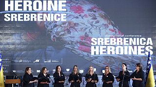 Выступление хора на международная конференции "Героини Сребреницы", Поточари, 10 июля 2022 г. 