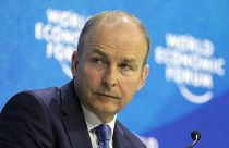 Irish Taoiseach Micheal Martin is pictured at the World Economic Forum in Davos in May.