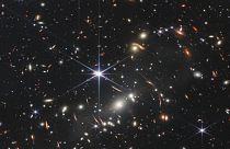 Cette image fournie par la Nasa lundi 11 juillet 2022 montre l'amas de galaxies SMACS 0723, capturé par le télescope spatial James Webb.
