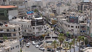 مشهد عام لمدينة رام الله بالضفة الغربية المحتلة