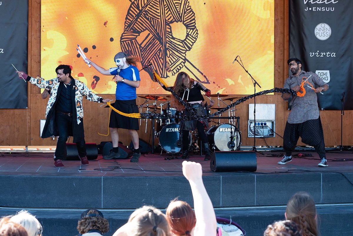 UK team win the Heavy Metal Knitting World Championships in Finland