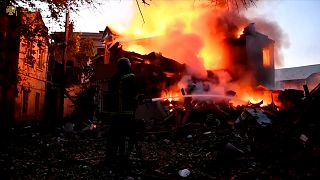 Damage in Mykolaiv residential area after airstrike
