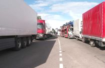 Camiões acumulam-se nas fronteiras entre a Lituânia, o enclave russo de Kaliningrado e a Bielorrússia