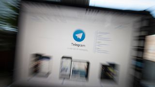 The Telegram app running on a computer