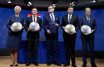 Unterzeichnungszeremonie für Kroatiens Euro-Beitritt am 12. Juli in Brüssel