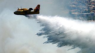 Πυροσβεστικό αεροσκάφος επιχειρεί σε πυρκαγιά στην Ελλάδα - φώτο αρχείου