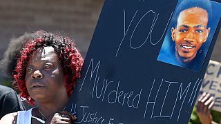 Διαμαρτυρία για το θάνατο του άοπλου Τζέιλαντ Γουόκερ από αστυνομικούς