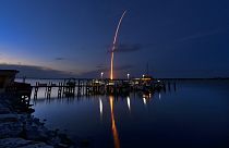 Décollage d'une fusée Falcon 9 le 14 juillet 2022
