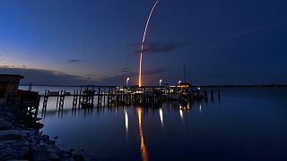 Décollage d'une fusée Falcon 9 le 14 juillet 2022