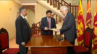 Newly sworn-in temporary president Wichremesinghe is favourite to replace Rajapaksa