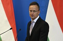 Szijjártó Péter külgazdasági és külügyminiszter egy budapesti sajtótájékoztatón
