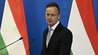 Szijjártó Péter külgazdasági és külügyminiszter egy budapesti sajtótájékoztatón