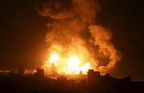 robbanás Gázában