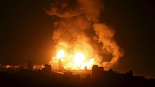 Imagen de bombardeos en Gaza