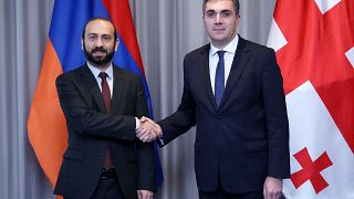 Министры иностранных дел Армении и Азербайджана, Тбилиси, 16 июля 2022 г.