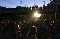 Demonstration in Budapest am 13. Juli
