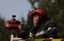 Pompiere impegnato nella Gironda