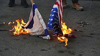 Szélsőséges diákok Izrael és az USA ellen tüntetnek Teheránban