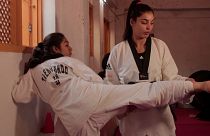 Afreen Hyder, 22, the highest-ranking female Taekwondo athlete in India