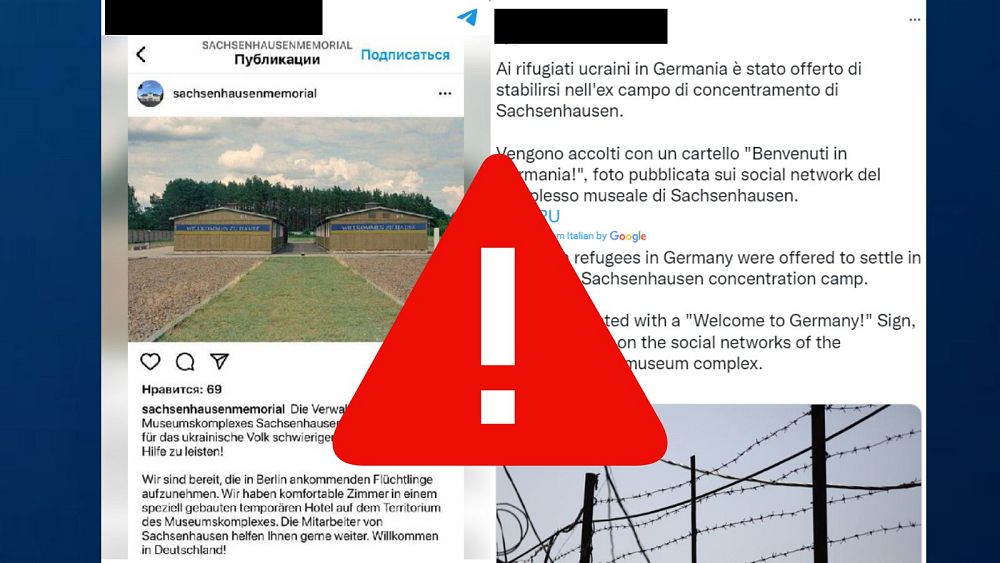 Fact check: Did Ukrainian refugees stay at former Nazi camp?