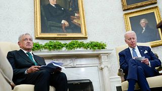 الرئيس جو بايدن يلتقي بالرئيس المكسيكي أندريس مانويل لوبيز أوبرادور في المكتب البيضاوي للبيت الأبيض في واشنطن، الولايات المتحدة، الثلاثاء 12 يوليو 2022