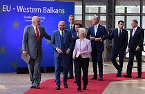 Uniós vezetők a nyugat-balkáni csúcson