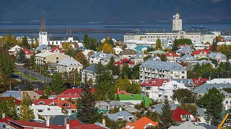 FILE - Scenic picture of Iceland's capital Reykjavik during summer