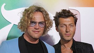 Peter Dundas and Evangelo Bousis attend the BoF 500 Gala held at One Hotel Brooklyn Bridge during New York Fashion Week on Sunday, Sept. 9, 2018, in New York.