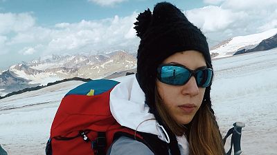 Dolores Al Shelleh, die erste jordanische Frau, auf dem Mount Everest
