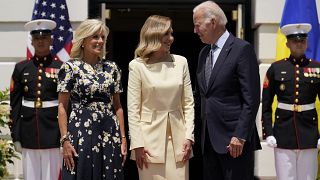 Biden recebem primeira-dama da Ucrânia, Olena Zelenska, na Casa Branca