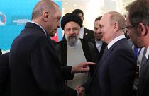 El presidente turco Recep Tayyip Erdogan y el presidente ruso Vladimir Putin
