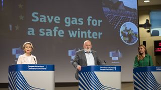 La présidente de la Commission européenne présente le plan d'urgence en cas de rupture de gaz cet hiver