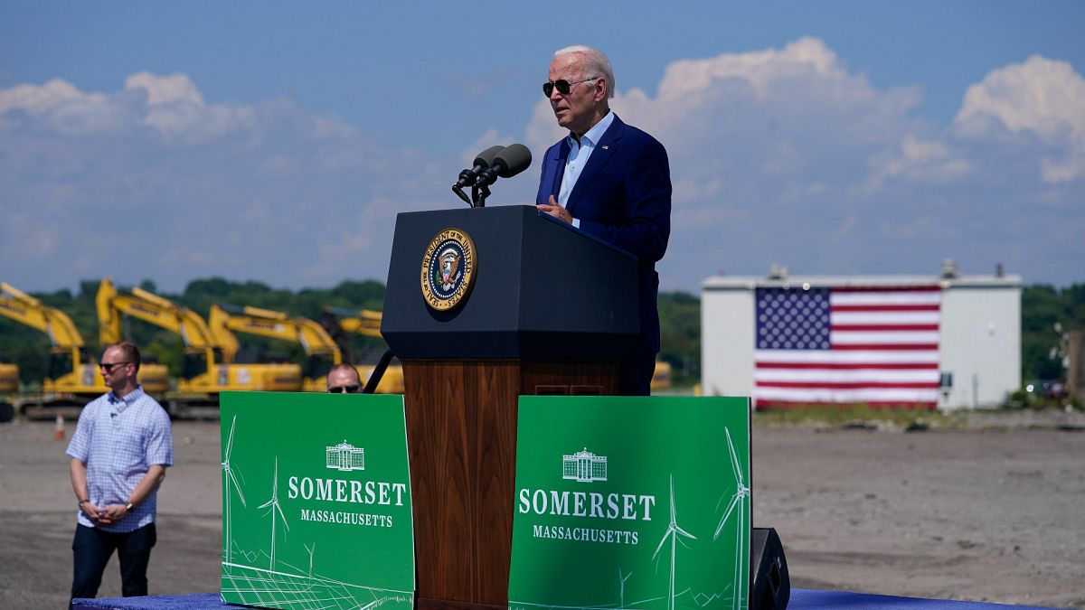 Joe Biden en visite dans l'État du Massachusetts aux États-Unis - le 20.07.2022