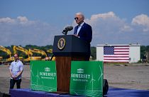 Joe Biden en visite dans l'État du Massachusetts aux États-Unis - le 20.07.2022