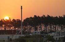 Le soleil se lève à Lubmin, en Allemagne, où le gazoduc Nord Stream 1 reçoit le gaz russe