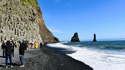Reynisfjara black sand beach in southern Iceland