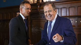 Hungary's Foreign Minister Peter Szijjarto met his Russian counterpart Sergei Lavrov for talks in Moscow.