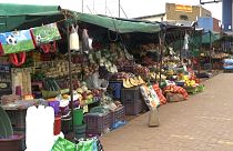 Ein Markt in Südafrika